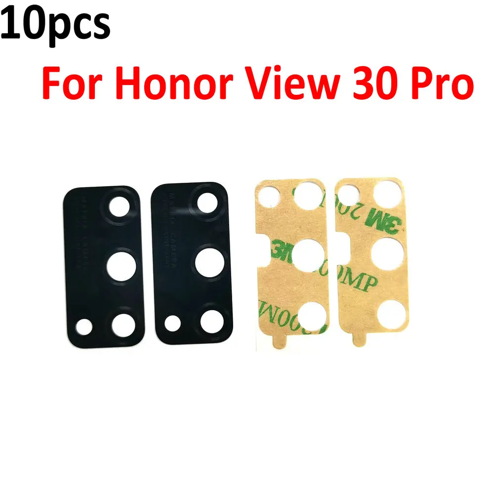 

10pcs New High Quality Rear Camera Glass Lens Cover with sticker for Huawei Honor View 30 Pro