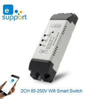 wifi switch circuit breaker smart timer switch 85v 250v relay remote control by ewelink app with smart home alexa google home