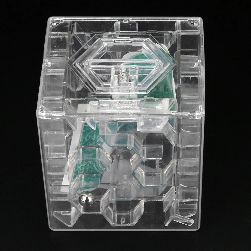 3D лабиринт с шариком + монетами кубик головоломка для денег коллекция монет чехол