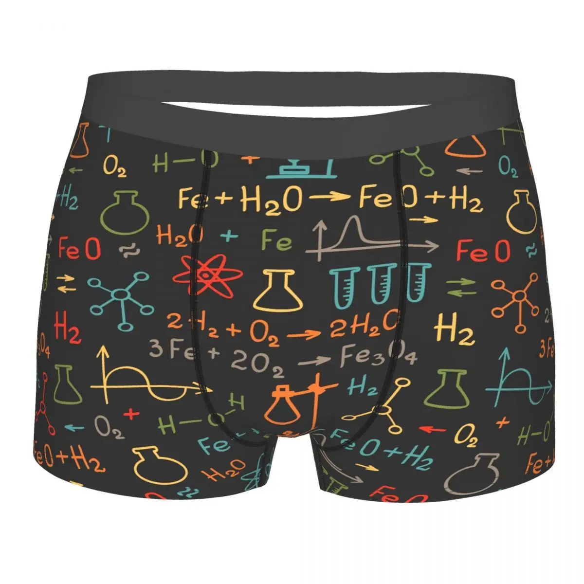 

Mens Boxer Briefs Chemical Formula Chemistry Element Pattern Brief Underwear Pouch Soft Man Boys Trunks Underpants