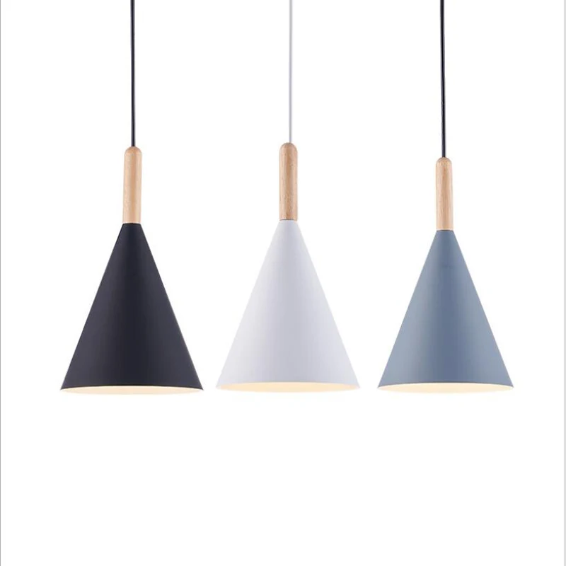 Потолочные светильники в нордическом стиле с 3 головками для макарон кафе