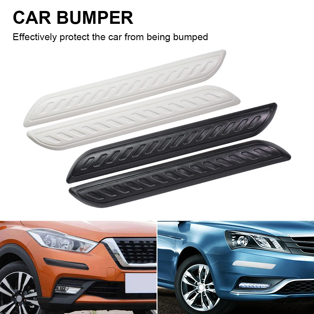 

New 2pcs Car Bumper Protector Corner Guard Rubber Strip Anti-Scratch Strips Sticker Protection Anti-Collision Car Accessories