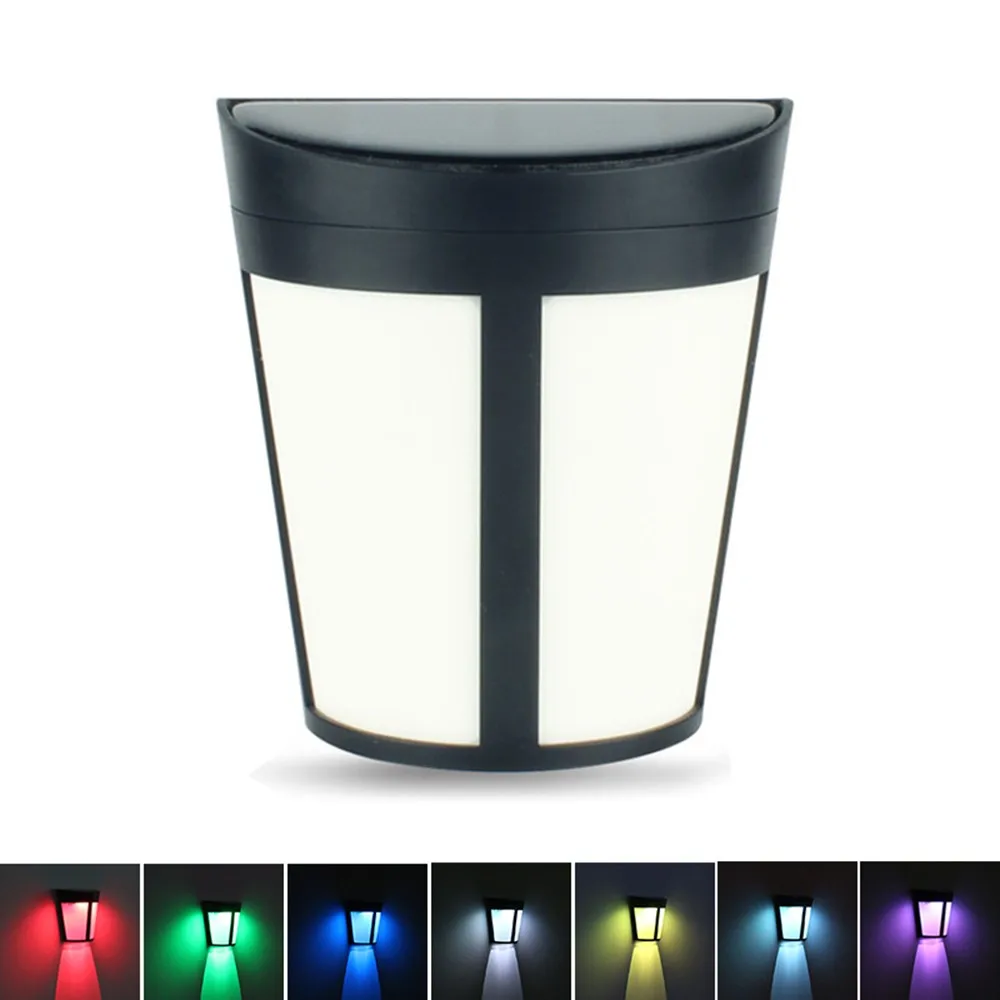 

1.2V 1W 2LEDs Solar Powered Energy Wall Lamp 2 Lighting Modes Effects Outdoor Light Sensitive Light Sensor Control IP65 Water Re