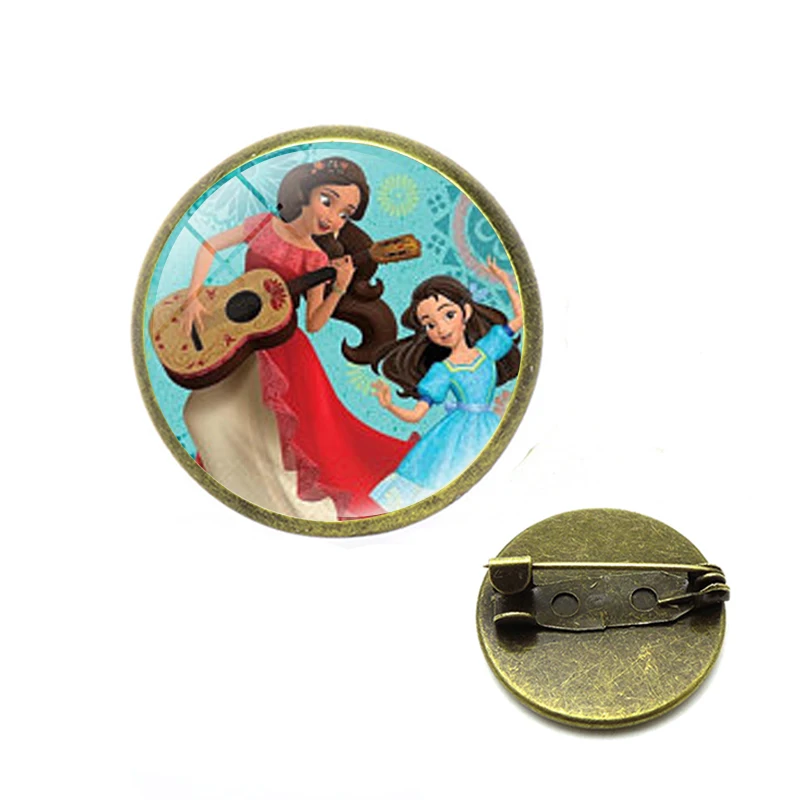 Горячая Elena of Avalor Броши принцессы магнит на холодильник булавка с кабошоном