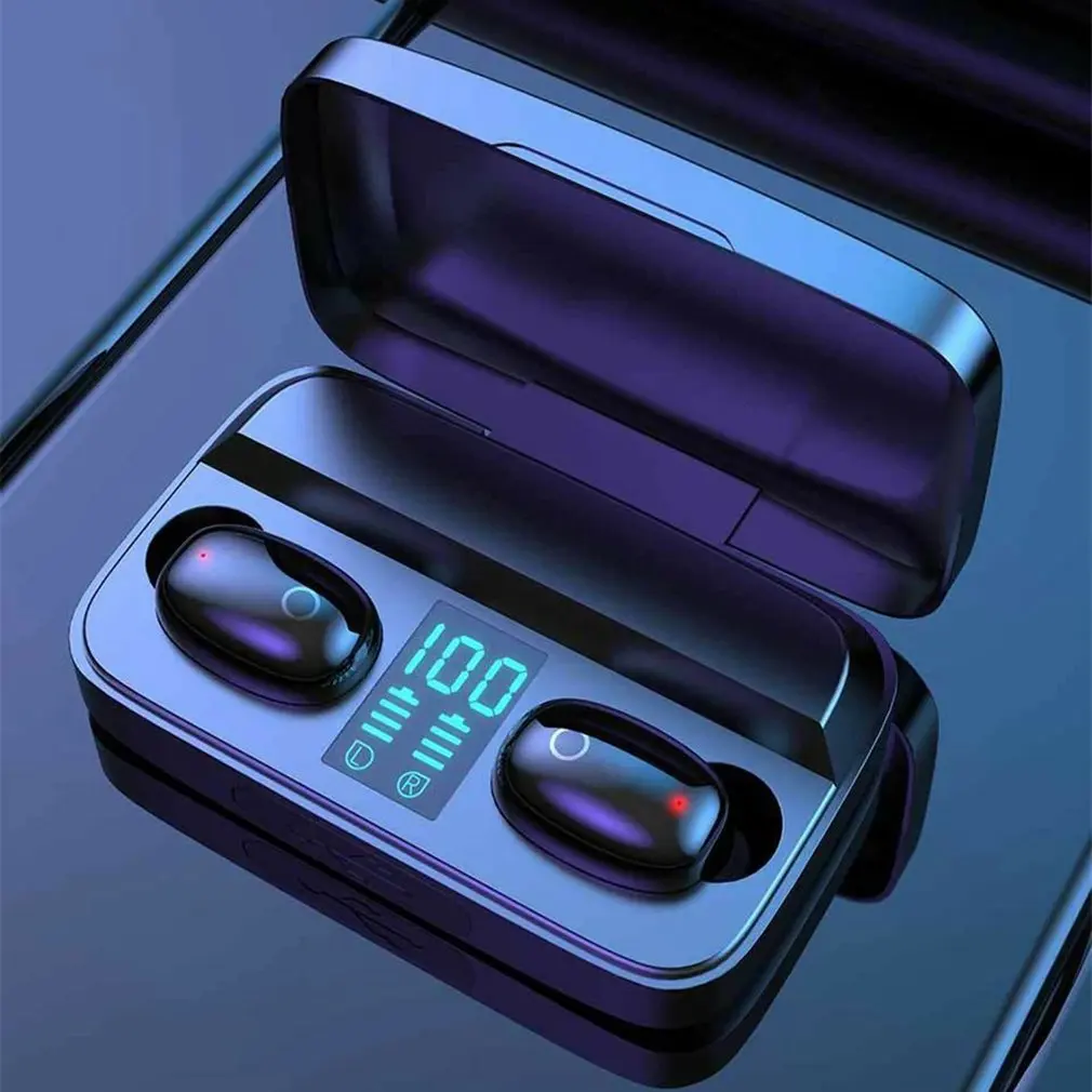 Беспроводные наушники A10S портативные мини-наушники с цифровым дисплеем