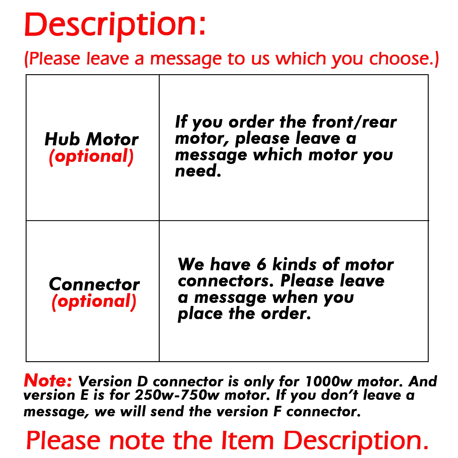 Мотор для электровелосипеда бесщеточный передний и задний колеса 36 в 250 Вт 48 1000 1500