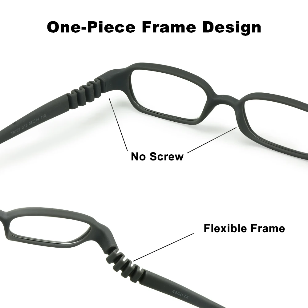 Оптическая оправа для мальчиков и девочек размер 38/14 без винта детские очки