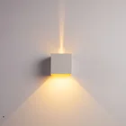 Кубический регулируемый фонарь для улицы, водонепроницаемый, классный, теплый белый, красный, синий, зеленый, розовый свет, садовый светильник для крыльца, 12 Вт, IP65