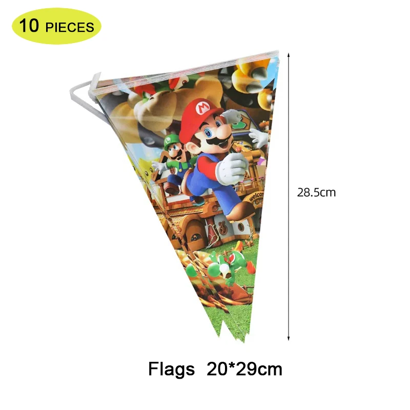 Mantel desechable de Mario y de papel para ni&ntilde;os, servilletas, pajitas, mantel, vajilla para fiesta de cumplea&ntilde;os, suministros de ba&ntilde;o para beb&eacute;, 83 Uds.-4