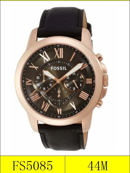 

Fossil Grant Sport Watch Blue Dial Men's Chronograph Watch Stainless Steel and Leather Quartz Watch FS5237