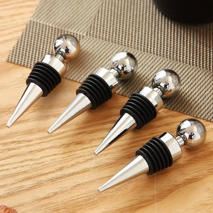 

Dhl 100pcs Zinc Alloy Bottle Stopper Wine Storage Twist Cap Plug Reusable Vacuum Sealed Wholesale