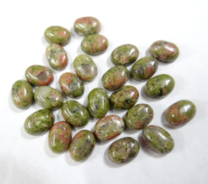 

wholesale 50pcs 8*10mm natural stone Quartz Crystal Oval Cabochon no hole beads for DIY jewelry Necklace ring making Accessories