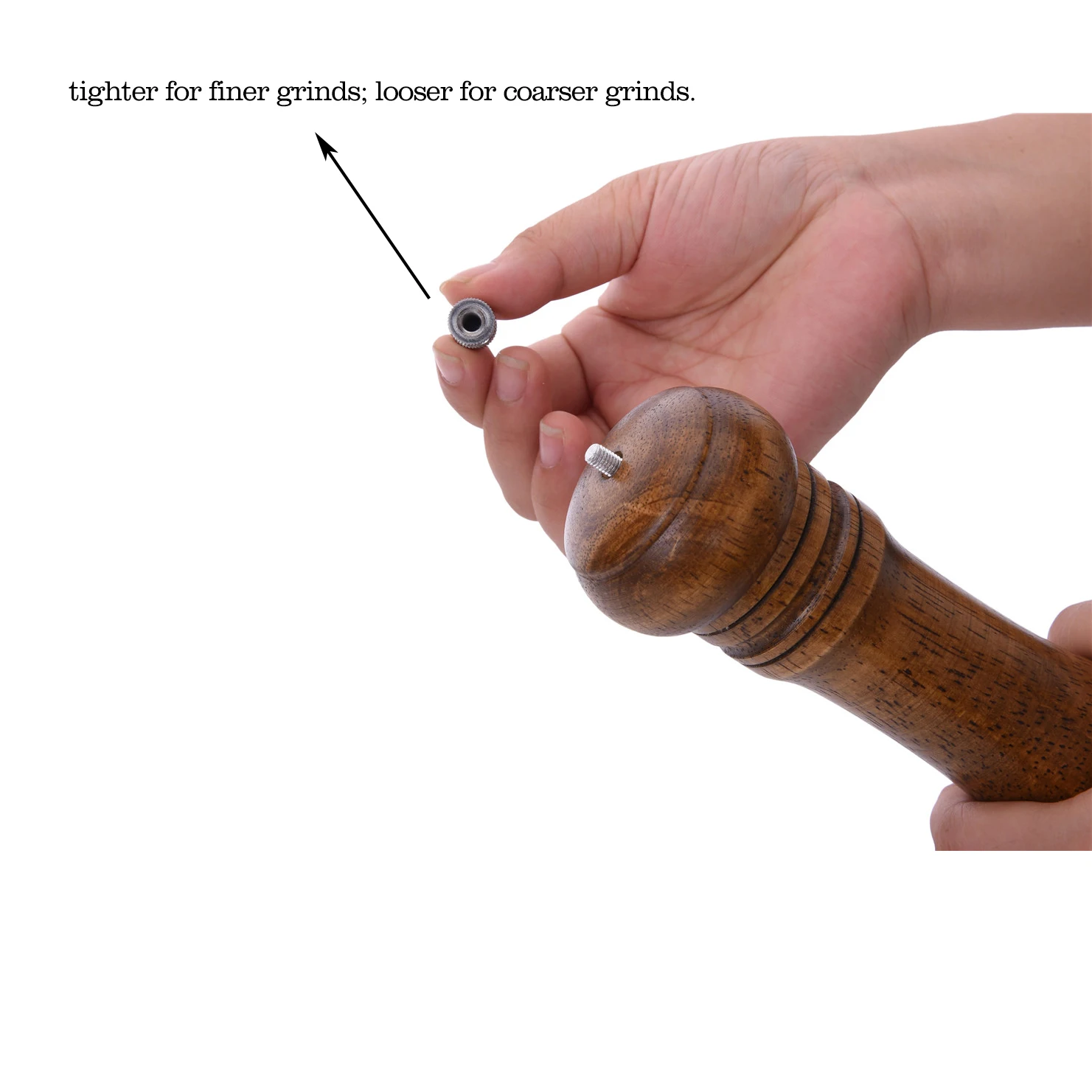 Ручная измельчитель из древесины дуба ручная приправа соль перец твердые