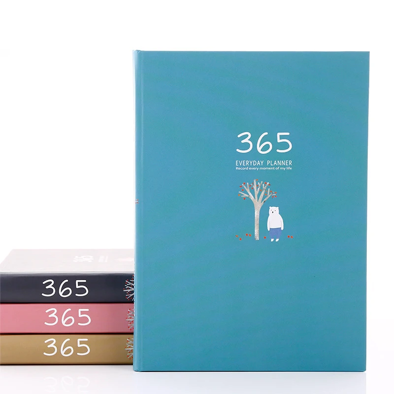 

365 Days Plan Notebook 2021 Planner Organizer Notebook Kawaii Stationery Papeleria Diary Notebook School Office Supplies Gifts
