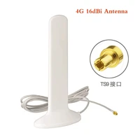 3g 4g lte antenna 16dbi ts9 crc9 male connector with 2m extension cable 3g external antena for 4g modem router antenne arieal