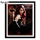 5D алмазная живопись сделай сам, мозаика, женщина вампира, настенное искусство, алмазная вышивка, наборы для вышивки крестиком, портрет, стразы, домашний декор