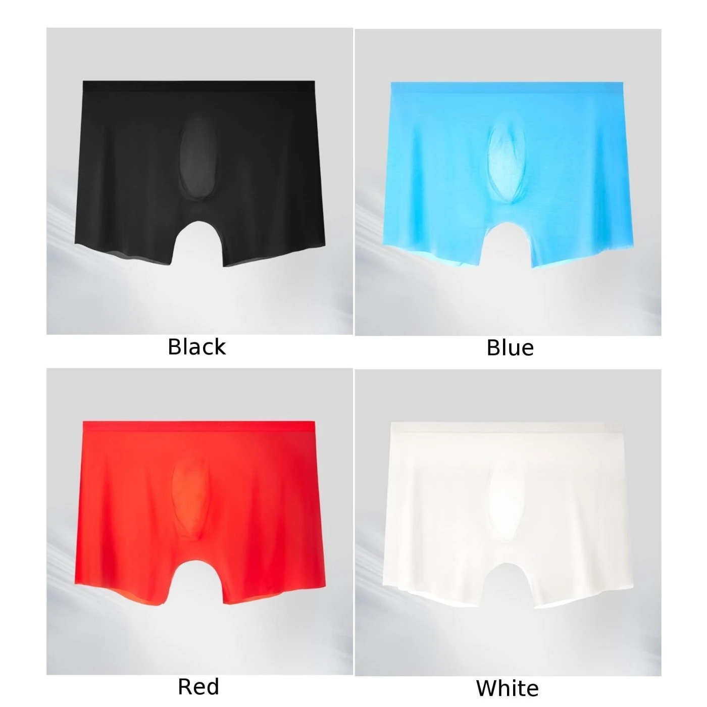 

Men's Underwear Sexy Transparent Underwear Ultra-thin Ice Silk Boxer Briefs Men's Transparent Underwear Sexy Ultra-thin Hairy