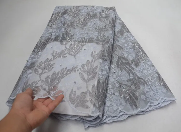 

African Lace Fabric With Beads Net Laces High Quality Tulle Laces AG6372