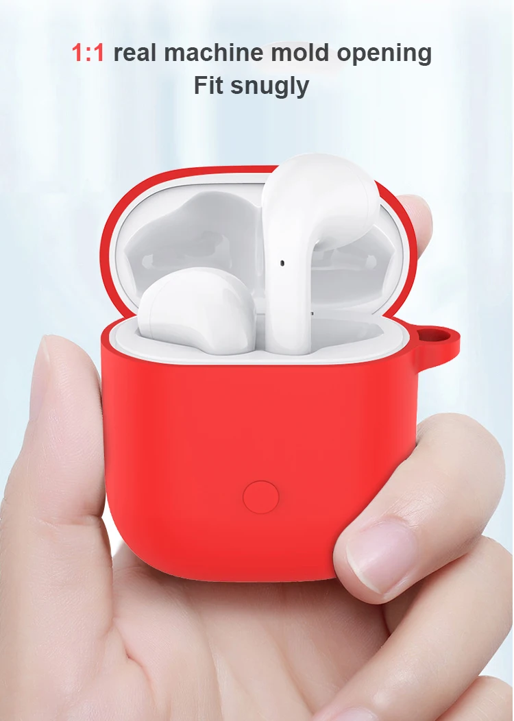 Чехол для наушников Realme Buds силиконовый чехол с защитой от ударов и
