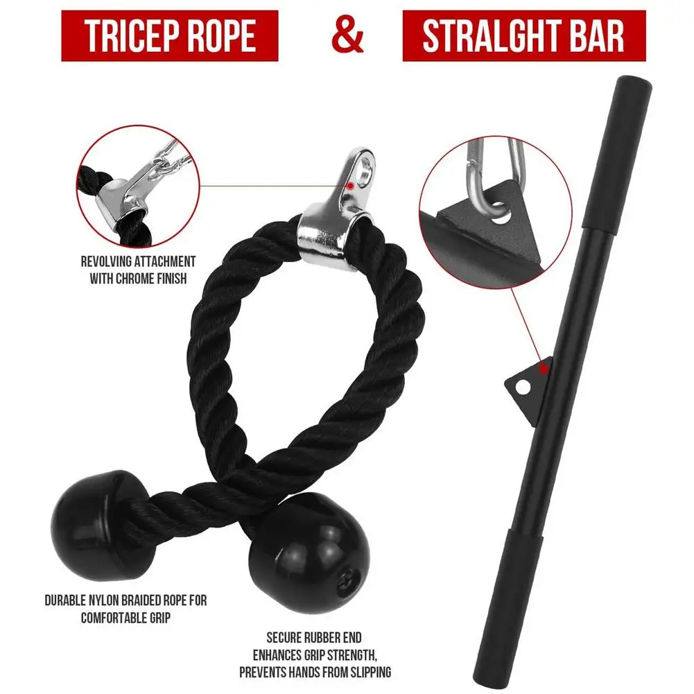 

Fitness Cable Set Portable Exercise Rope Equipment Kit Accessories Workout Academia Acessorios Fitness Equipment