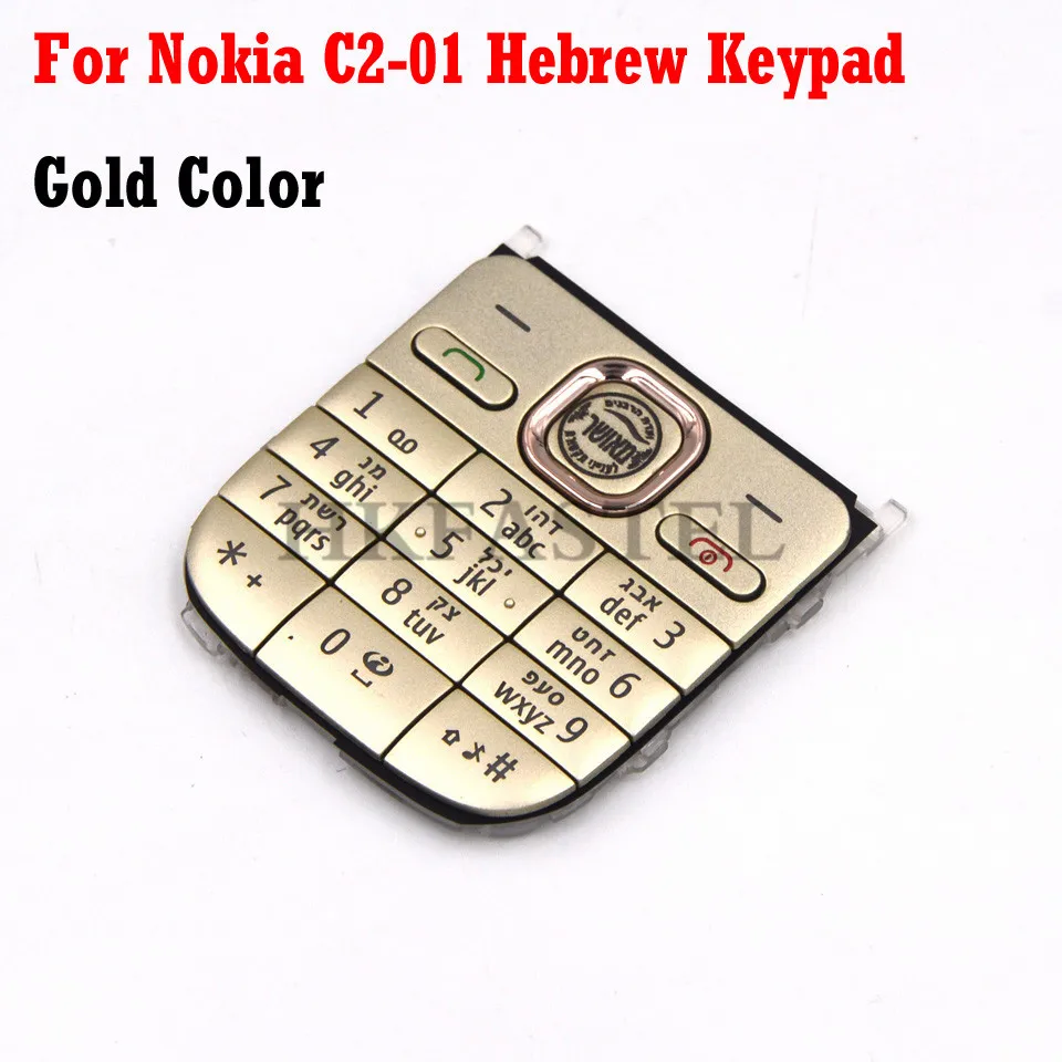Для Nokia C2-01, мобильный телефон, английский, русский, арабский, иврит, клавиатура для C2 C2-01, сменный корпус, крышка клавиатуры