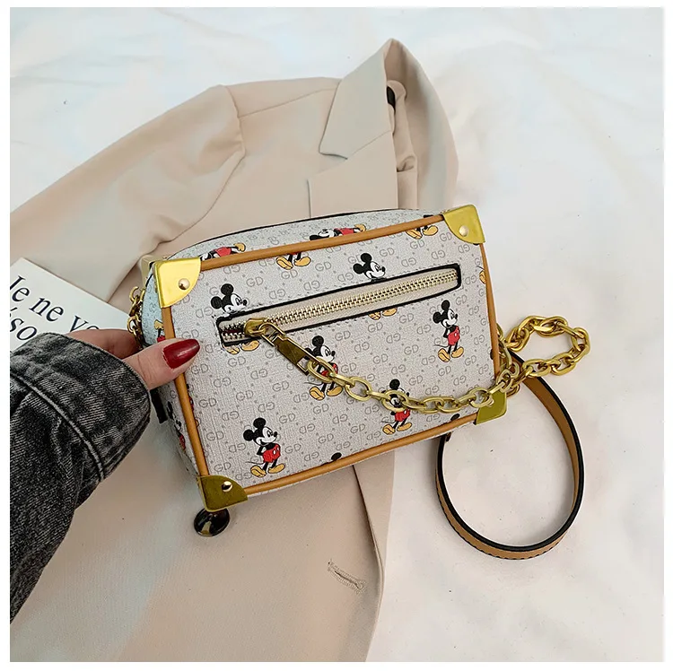 Ins Mickey Box сумка Диагональная Сумка GD универсальная цепочка диагональ одно плечо