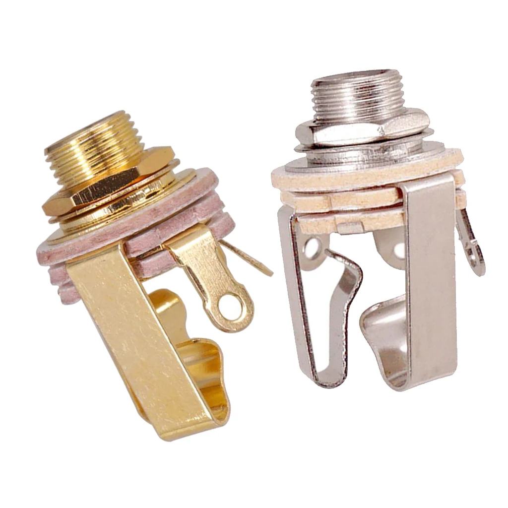 2pack 635mm 14 elektrische gitarre stecker stereo eingang ausgang jack gitarre teil free global shipping