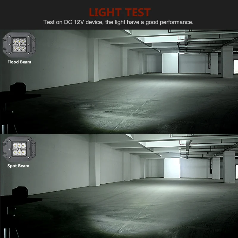 Передняя фара 12 В для внедорожника 18 Вт светодиодная рабочего освещения ATV UTV SUV MPV