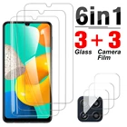 6 в 1 чехол из закаленного стекла для samsung Galaxy M32, Защита экрана для Samsung M12 M21 M21S M31 M31S M30 M30S N62, пленка для объектива камеры