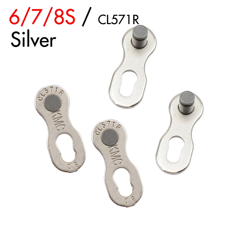 6 7 8S Silver 2 пары/Лот звено велосипедной цепи 6 7 8 9 10 11 скорость MTB цепь для дорожного велосипеда соединитель Быстрый мастер соединение велосипедная цепь отсутствует звено - Цвет: 6 7 8S Silver