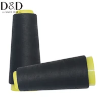 big sale 1000m black polyester sewing threads 40s2 for sewing machinequiltinghand sewing