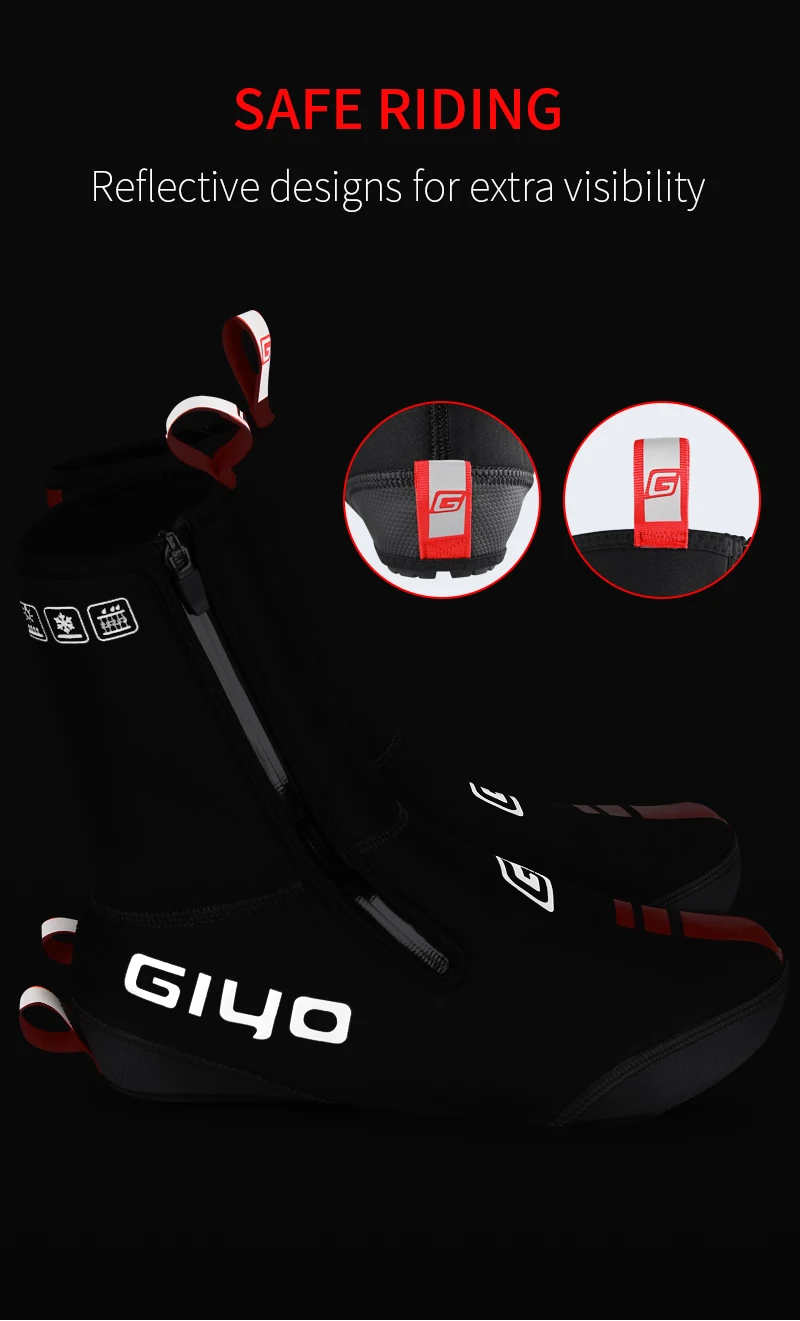 Winter Warm Cycling Boot Covers Waterproof Thermal Neoprene Overshoes Toe MTB Bike Shoe Cover Boots |