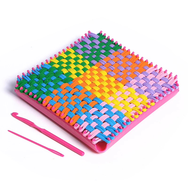 Детская ручная эластичная веревка сделай сам тканевая вязальная машина детский