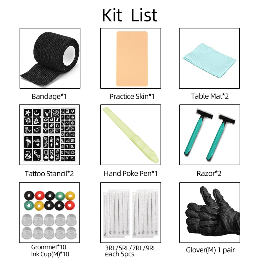 

2021 New Tattoo Pen Hnadmade Stick And Poke Tattoo Kit Safe Hand Poke Diy Tattoos Tool For Stick Tattoo Accessory