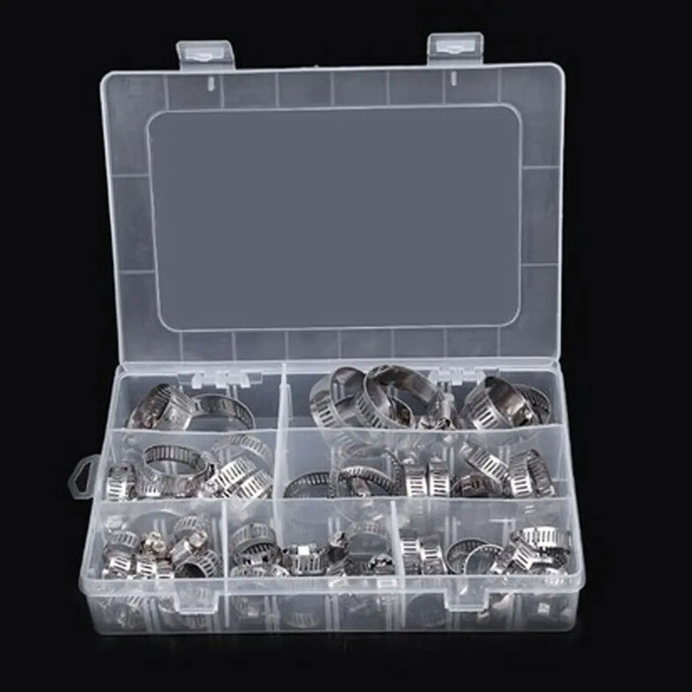 60 шт. трубный зажим 304 для шланга из нержавеющей стали антиокислительный