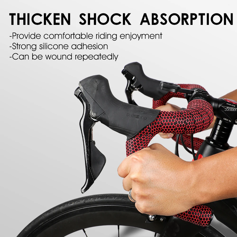 

Bike Handlebar Tape EVA Shock Absorption Handle Bar Tape Anti-slip Silica Gel Wrap Bicycle Accessories Bike