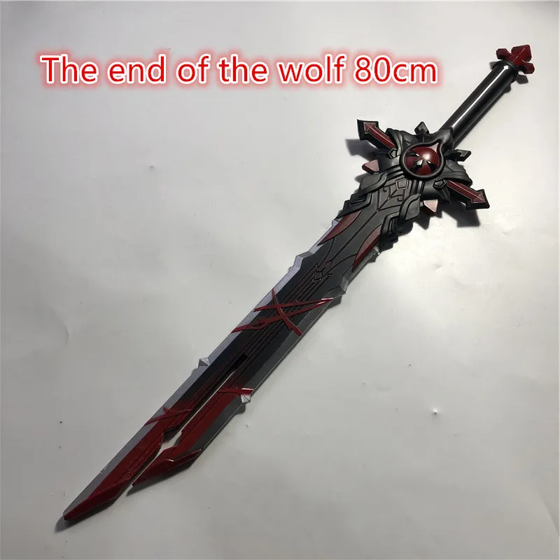 

1:1 Project Genshin Impact sword The end of the wolf Knife sword cosplay Prop weapon Props Knife 80cm