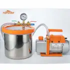 Вакуумный насос Topshak TS-VP1, 2 галлона, вакуумная камера и 14 HP, комплект насоса для охлаждающего воздуха