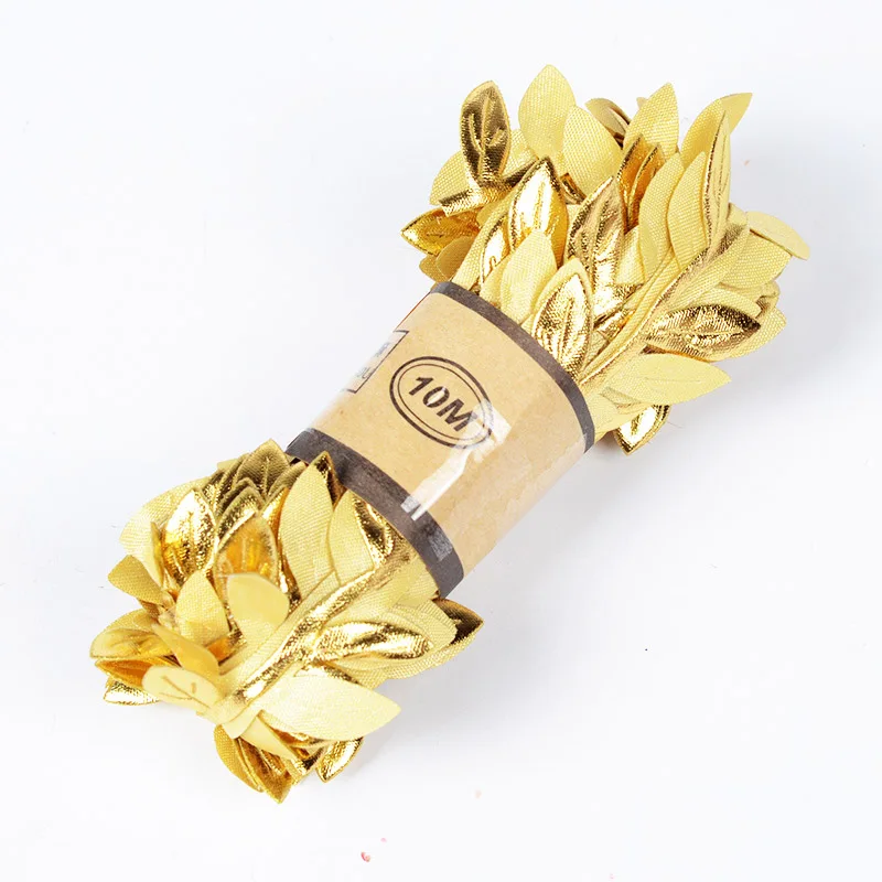 5 ярдов имитация зеленых листьев плетение пеньковая веревка DIY Свадьба День