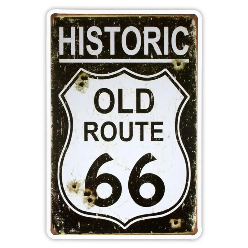 

10719 # различные размеры, съемная наклейка Route 66, стикер, водонепроницаемые аксессуары на бампер, заднее стекло, ноутбук
