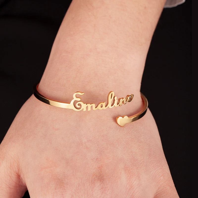 Индивидуальная именная табличка с названием браслет персонализированные