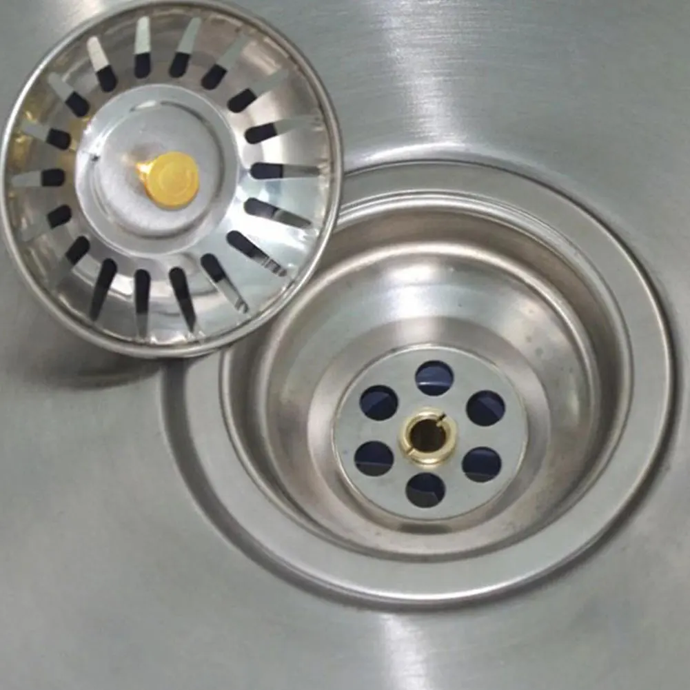 

Kitchen Sink Strainer Plug Bathroom Sink Strainer Stainless Steel Sink Strainer Stopper Water Basin Sink Drain Filter Plug 6PCS