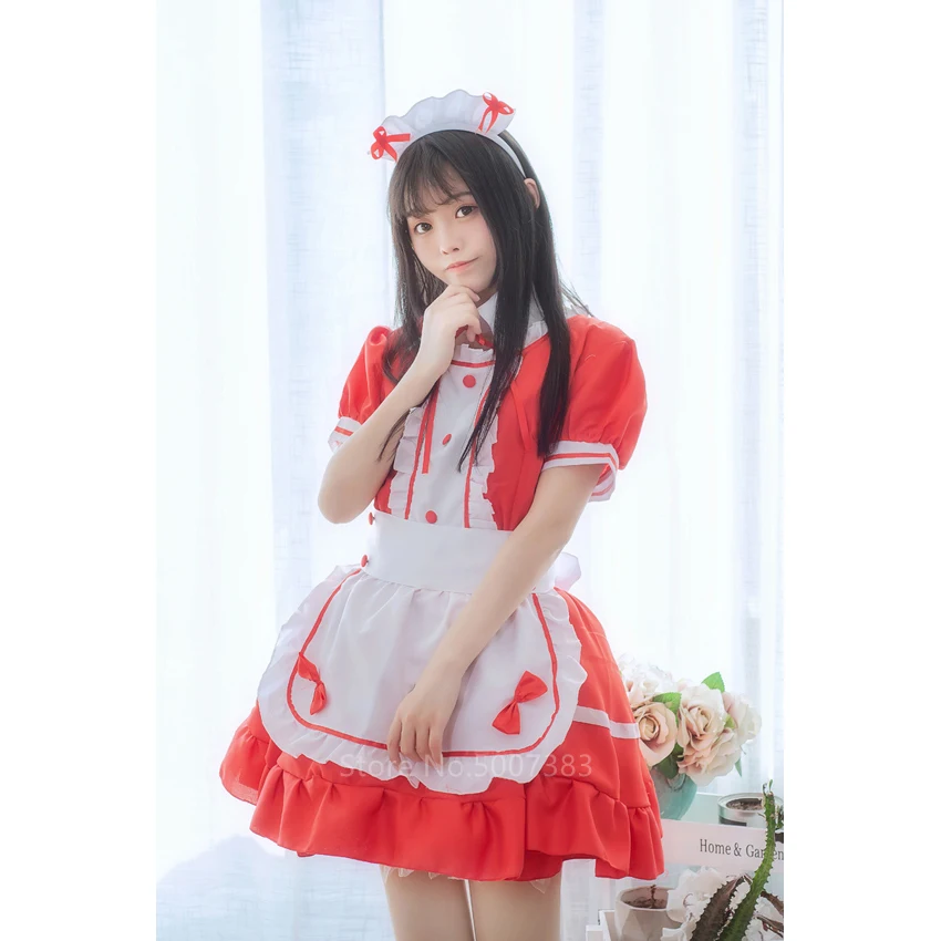 Женский костюм милой горничной карнавальный аниме униформа кафе для вечерние