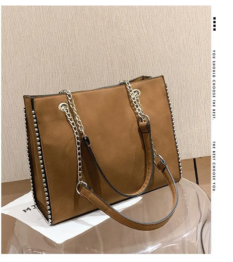 Вместительные простые сумки на плечо из искусственной кожи для женщин 2020 осенняя