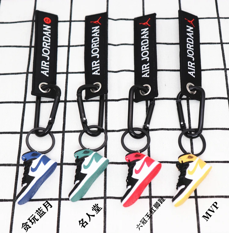 Новинка ручной работы 3D AJ Key ChaiAir Mini Jordan кроссовки модель милый брелок для ключей Баскетбольная обувь Подарочный Брелок для ключей модные украшения