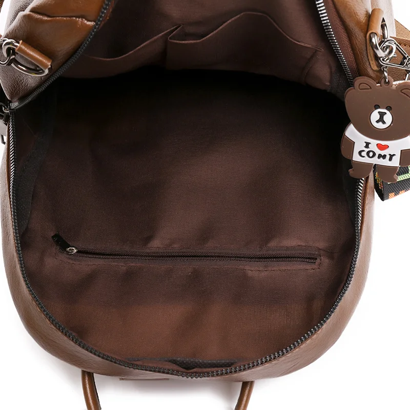 

Simple PU leather women's solid Backpack sac femme backpacks for school teenagers girls 2020 backpack women bolsa feminina