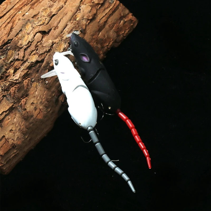 

1Pcs Artificial Fishing Lure Mouse Lure Rat Mice Bait Tackle Hooks Fishing Bait