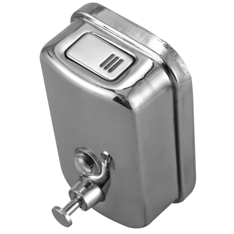 500 мл Ванная комната Нержавеющая Сталь Настенный установленный лосьон насос мыло