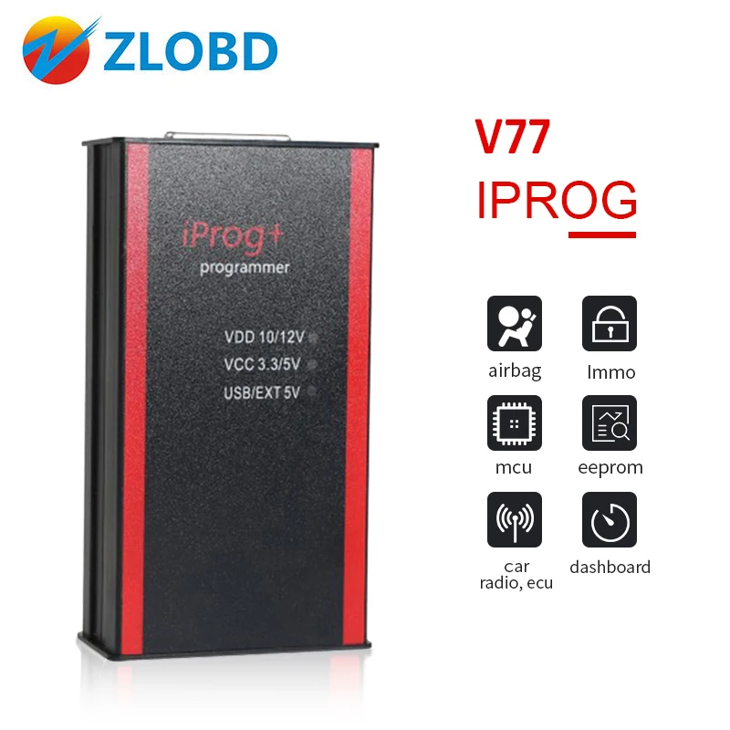 Iprog+ ключевой программатор поддержка IMMO+ коррекция пробега+ сброс подушки безопасности Iprog Pro до Замена Carprog/Digiprog/Tango