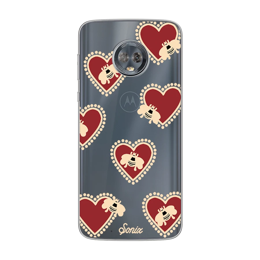 

Cute Heart Love Case for Motorola Moto G9 Play G8 G10 G7 G6 E7 E6 E6s E5 E4 Plus Play Power Lite Soft TPU Phone Cases Cover Capa